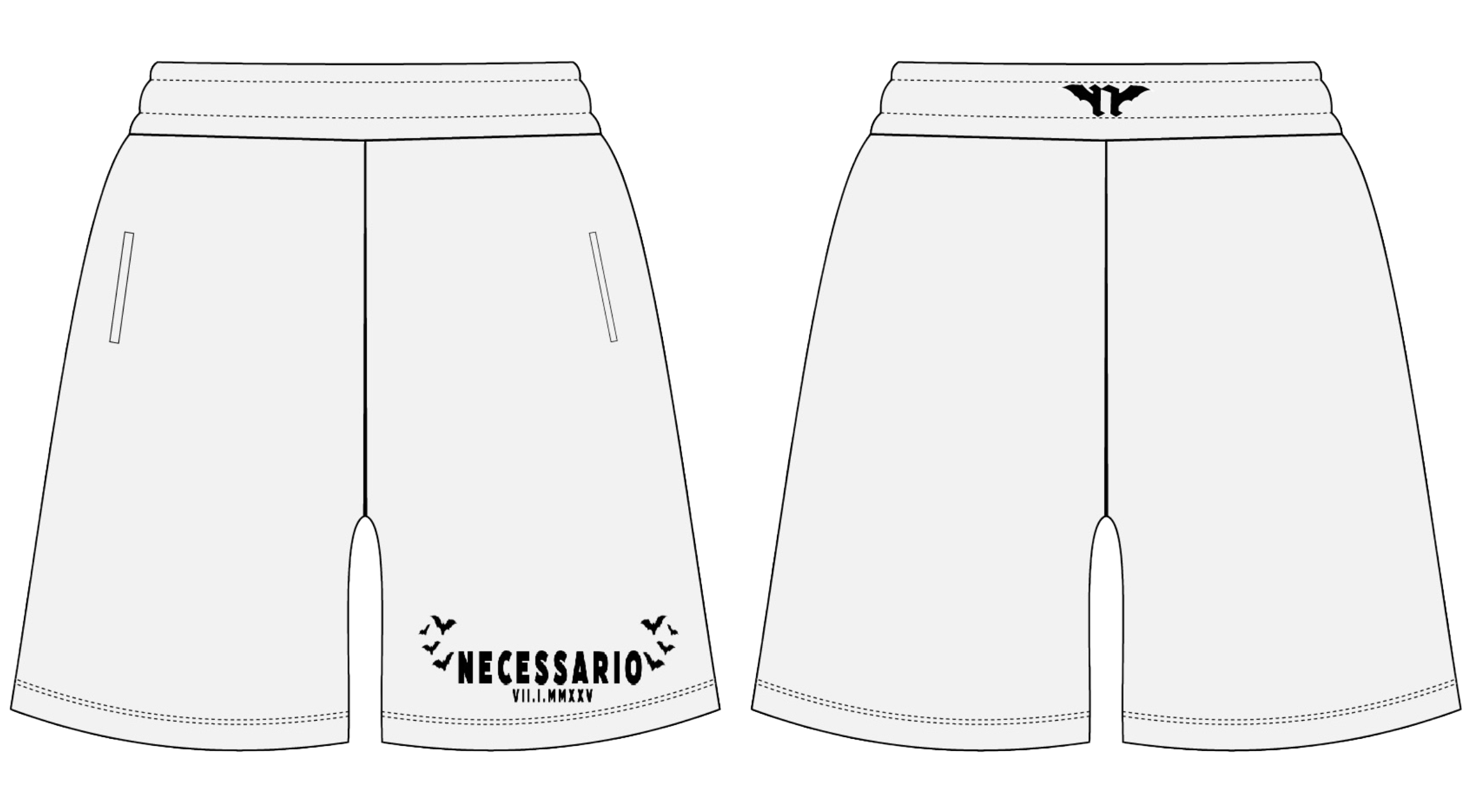Pantalones cortos con cremallera Beloved Bats