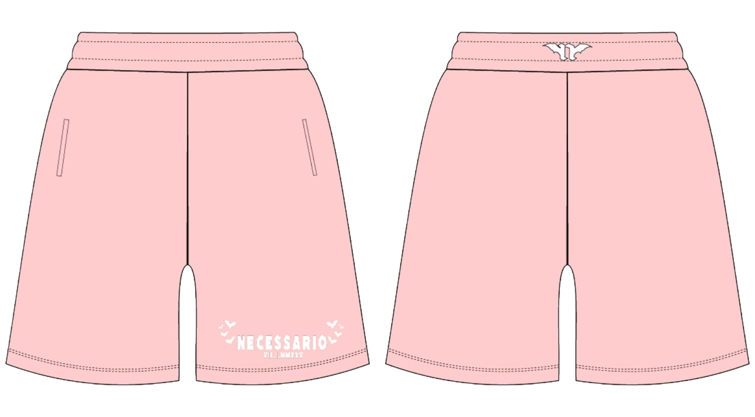 Pantalones cortos con cremallera Beloved Bats