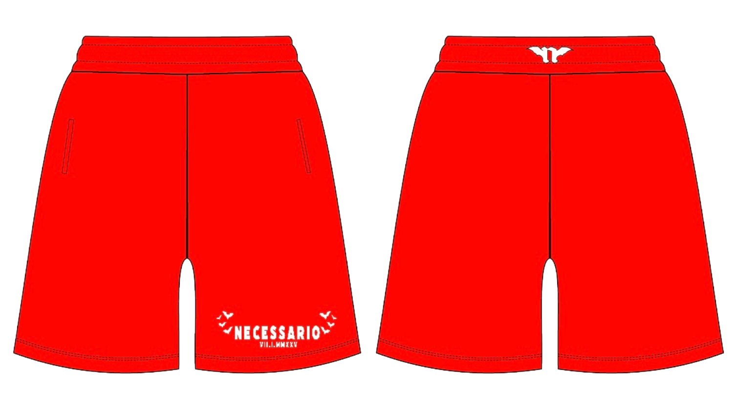 Pantalones cortos con cremallera Beloved Bats