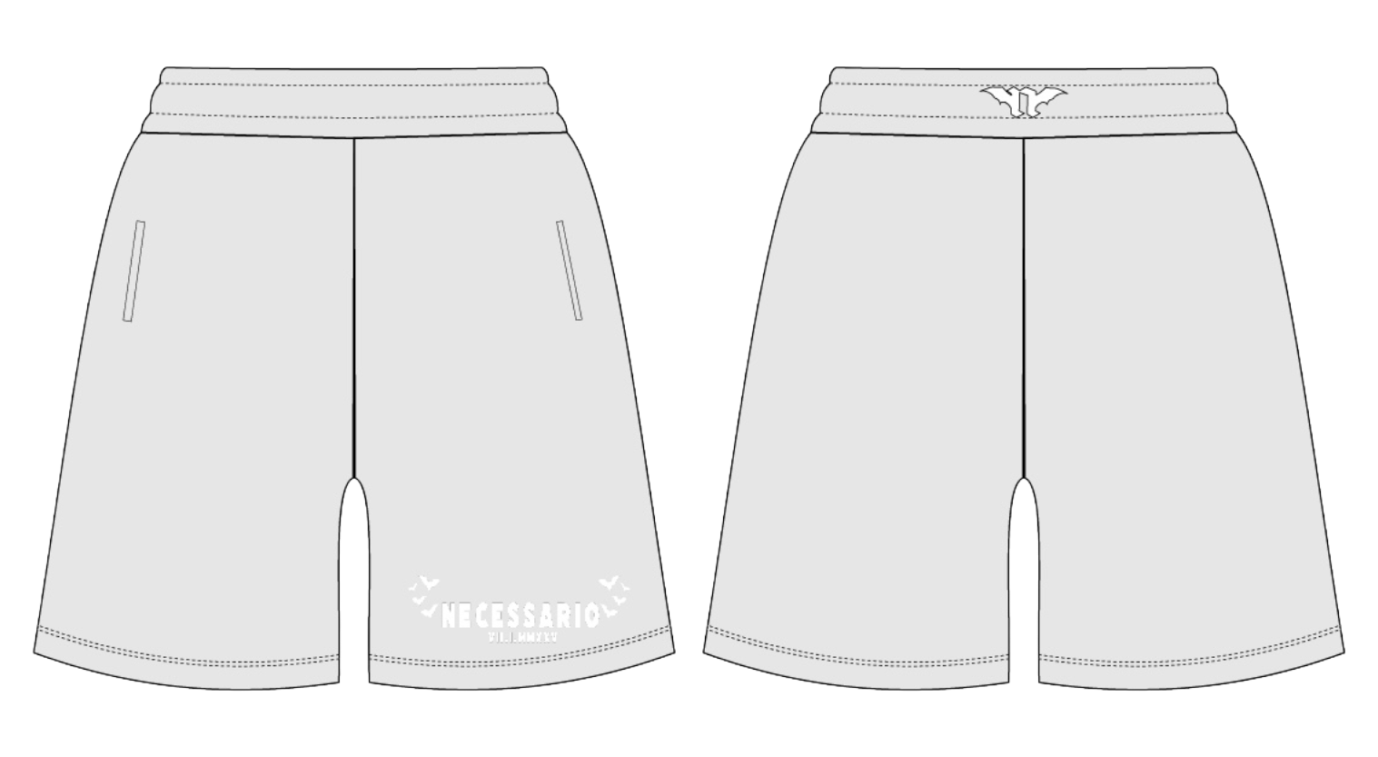 Pantalones cortos con cremallera Beloved Bats